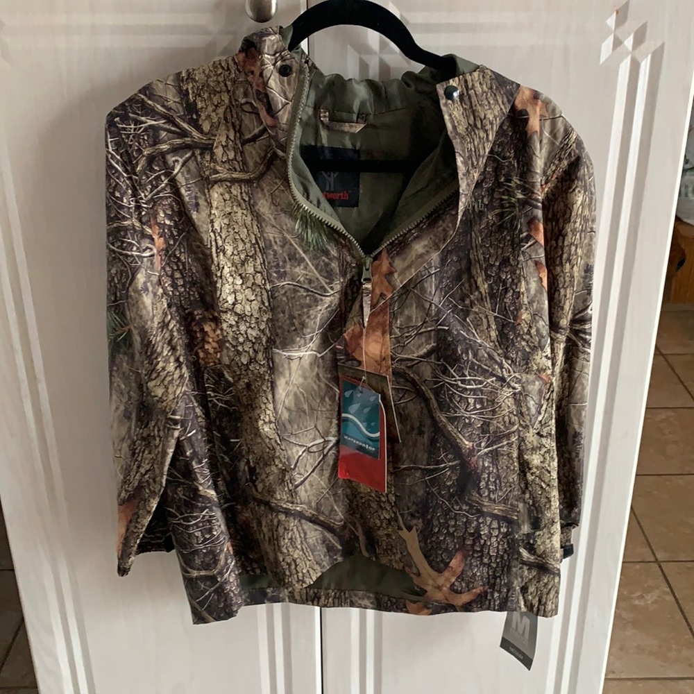 Oak-Tree Camouflage Windbreaker Rain Jacket